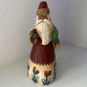 JIM SHORE Vintage Heartwood Creek Santa Claus W/ Birdhouse Bird Rooster 2002